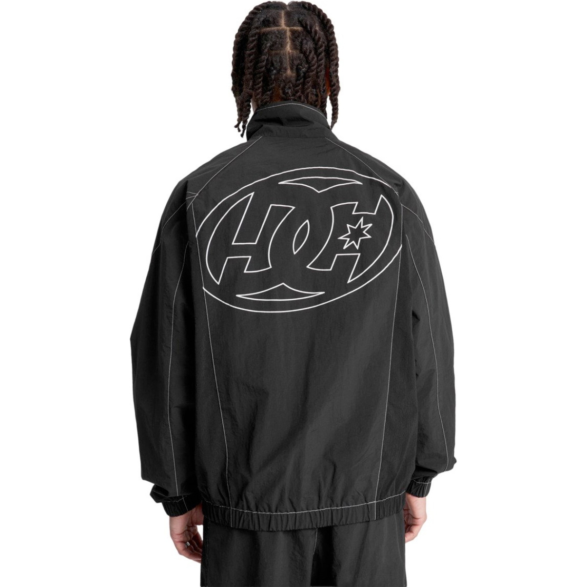 2026 DC Shoes Mens Flow Track Jacket EDYJK03272 - Black